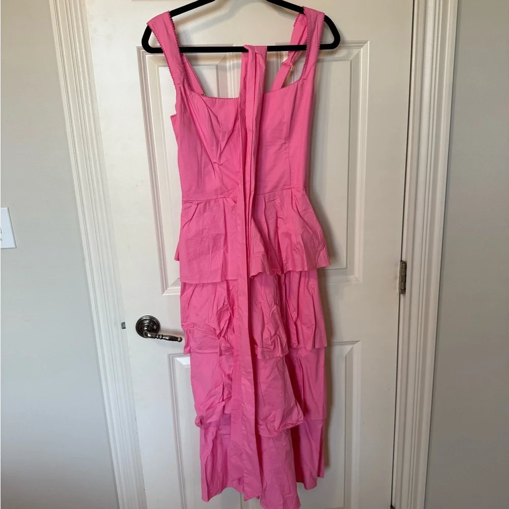 Show Me Your Mumu Med Midi Dress in Pinck Poplin- size XL - Picture 5 of 9